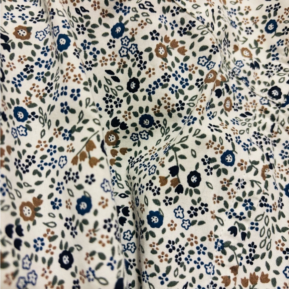J. Crew slim flex casual shirt in white floral - Picture 2 of 5